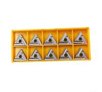 Volakebeing 10pcs TNMG160404R-ES TNMG331 Inserti di tornitura in carburo Utensile da taglio per tornio Finitura per CNC Lavorazione dei metalli Manufacturing