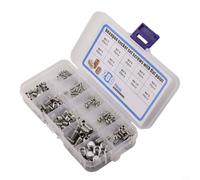Volakebeing 200 viti a testa esagonale metriche in acciaio inox a testa esagonale, kit assortito da 3 mm, 4 mm, 5 mm, 6 mm, 8 mm, per mobili e armadi