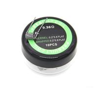 Volakebeing 50 resistori a bobina premade in metallo per riscaldamento, bobine a spirale per saldatore, strumento elettronico, accessori per vaporizzazione, argento (C)