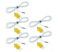 Volakebeing 5pcs K-Type Termocoppia Sensore di Temperatura Sonda 1m Filo -50 a 400°C per Apparecchiatura di collaudo industriale