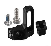 Volakebeing Adattatore per cambio bici staffa di montaggio in lega di alluminio compatibile con SRAM Shifter ISpec EV Brake M4100 M6100 M7100 M8100 M9100 Series CNC Machined(nero)