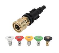 Volakebeing Adattatore per ugello in schiuma a pressione 1/4 Quick Connect per idropulitrice lancia schiuma neve compatibile con Lavor per Parkside PHD per VAX Sterwins Interskol modelli 3500 PSI