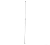 Volakebeing Bastone telescopico per tenda estensibile a molla, asta di tensione regolabile in lunghezza in metallo, per finestre di bagno, cucina, armadio, 30-110 cm, bianco (40-70 cm)