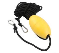 Volakebeing Boa di ancoraggio per barca da pesca con filo in PVC resistente agli strappi da 9,8 m, per barche a motore, barca a vela e imbarcazioni gonfiabili, giallo/bianco (giallo)