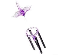 Volakebeing Campanelli a vento in plastica e metallo con design a gru, 40 cm, ornamento da giardino da appendere per cortile, patio o casa, Opti decorativo resistente alle intemperie