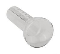 Volakebeing Cilindro di ricambio per pluviometro in vetro, impermeabile e trasparente, per esterni, con scala chiara fino a 35 mm per una misurazione accurata delle precipitazioni,