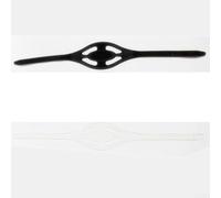 Volakebeing Cinturino di ricambio in silicone per maschera subacquea, snorkeling, nuoto, flessibile, per sport acquatici (nero, L)