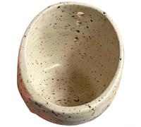 Volakebeing Ciotola da cucina in resina con macinino integrato, strumento compatto e leggero a doppia funzione per spelare e macinare erbe fresche (bianco)