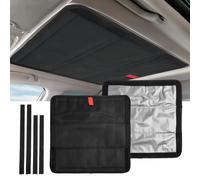 Volakebeing Copertura pieghevole per lucernario per camper, roulotte, roulotte, ventola del tetto, foglio di alluminio, cuscinetto isolante riflettente 41,25 x 41,25 cm