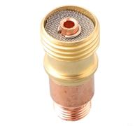 Volakebeing Corpo delle pinze in ottone per connettore per lente a gas tozzo con rete per TIG WP-17/18/26 Componenti del supporto dell'elettrodo di saldatura della torcia 1,0 mm-3,2 mm (2,4 mm)