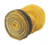 Volakebeing Custodia protettiva in pelle per torcia TIG per torcia al plasma MIG da 3,5 m, resistente pelle bovina ignifuga, giallo