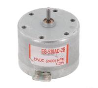 Volakebeing EG-530AD-2B DC 12 V motore mandrino in senso antiorario registratore a nastro Audio Capstan motore per cassette lettore CD DVD VCD Costruzione in metallo 2400 RPM 8.0g-cm Coppia