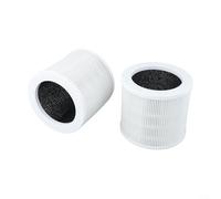 Volakebeing Filtro dell'aria di ricambio per VEWIOR HQSC50, KOIOS HQKJ50, AMEIFU AP01W - H13 True per filtro a carbone HEPA con filtrazione a 3 stadi, 13,3 x 13,3 x 11,8 cm,