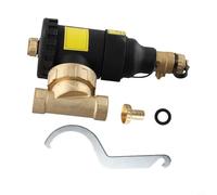 Volakebeing Filtro magnetico per caldaia G3/4, separatore di sporco riscaldato per sistema di riscaldamento centralizzato per apparecchiature HVAC, connessione filettata nera, 12000 Gauss