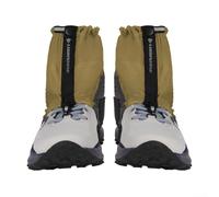 Volakebeing Ghette per scarpe da corsa basse, impermeabili, in nylon, con elastico antiscivolo e coulisse, protezione regolabile, per escursionismo, escursionismo, passeggiate sulla neve (giallo)
