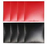 Volakebeing Gomma per ping pong, attacco rapido con spugna dura, 39 gradi, colore rosso/nero, per racchetta da ping pong (rosso)