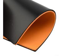 Volakebeing Gomma per ping pong, tipo inverso, attacco rapido con spugna dura, 39 gradi, colore rosso/nero, per racchetta da ping pong (nero)