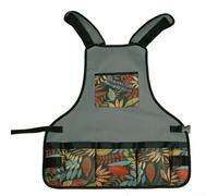 Volakebeing Grembiule multiuso da giardinaggio con ampio spazio tascabile e cinghie regolabili per comfort e convenienza