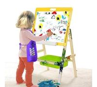 Volakebeing Grembiule per bambini con tasche, in tessuto non tessuto, senza maniche, 36 x 48 cm, per cucina, cucina, artigianato, colore: rosso