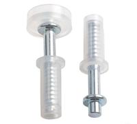Volakebeing Kit di hardware per porte di servizio, perno in metallo caricato a molla superiore con ruota guida, set per porte a due ante dell'armadio, porte scorrevoli, porte a fisarmonica, porte da