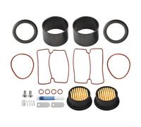 Volakebeing Kit di manutenzione del compressore d'aria silenzioso da 750 W Manicotto cilindro a pistone senza olio con anelli di tenuta Piastre valvole Parti di riparazione della pompa Accessori in
