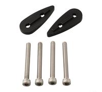 Volakebeing Kit per manubrio bicicletta TT, in alluminio 7075, distanziali per barre aero-bar, staffe di montaggio con viti da 5/10/20/40 mm, altezza regolabile (5 mm)