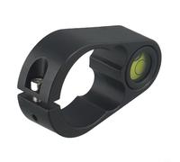 Volakebeing per bolla di livello dell'asta di centraggio per palo da 36 mm, fiala rotonda in lega di alluminio con supporto, livella a bolla verde per aste di misurazione, compatibile con carbonio (36