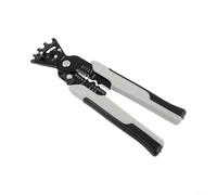 Volakebeing Per spelafili e pinze tagliacavi da 12,7 cm per elettricisti, multifunzione in acciaio inossidabile, strumento di crimpatura con scala angolare, 200 mm, nero