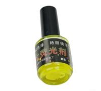 Volakebeing Punta galleggiante da pesca ad alta visibilità, 15 ml, rivestimento fluorescente impermeabile ad asciugatura rapida per la riparazione della coda dei galleggianti, (giallo)