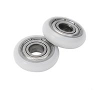 Volakebeing Rulli di ricambio per porta della doccia, in nylon e acciaio al carbonio, scorrimento liscio, vestibilità regolabile, ruote da 19/23/25 mm, confezione da 10 (25 mm)