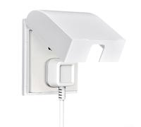 Volakebeing Scatola di copertura impermeabile per presa a muro 86 con retro automatico per la sicurezza della presa elettrica in aree umide come la cucina (bianco)