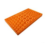 Volakebeing Scatola portaoggetti per pinze ER per macchine utensili CNC, rack organizer a 60 fori per pinze ER25/ER32, portautensili in polipropilene resistente con fibbia a connessione rapida, (pinza