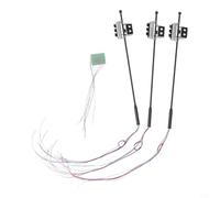 Volakebeing Semaforo pedonale per ferrovia, calibro G, con LED rossi, verdi e gialli, in metallo e plastica, accessori in scala 25, tensione di funzionamento 3 V CC, set di 3