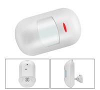 Volakebeing Sensore di movimento PIR wireless Rilevatore a infrarossi per sistema di sicurezza domestica Allarme presenza umana a parete Intervallo di rilevamento 110 ° Frequenza 433 MHz ABS bianco