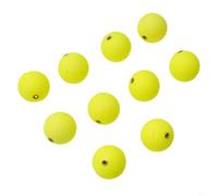 Volakebeing Set di 10 galleggianti e bobine da pesca, per indicatori di impatto in schiuma EVA con rame per anello, palline galleggianti da 20/24/27/30 mm per acqua dolce e salata (giallo 27 mm)