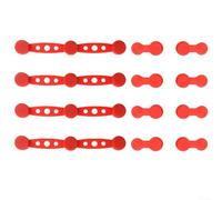 Volakebeing Set di fibbie magnetiche in silicone per friggitrice ad aria, con 4 clip lunghe e 8 clip corte per tenere premuta la carta pergamena, resistente al calore, per cestello della friggitrice
