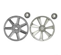 Volakebeing Set di pulegge per compressore d'aria in metallo, diametro 265/300 mm, tipo A, triangolare, volano, motore, puleggia con slot di installazione da 13 mm, per pompe ad aria, design a stadio