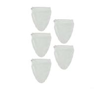 Volakebeing Set di sacchetti riutilizzabili in nylon a rete fine per caffè freddo, yogurt, latte di noci, tè, birra e succhi, filtro bianco multi-formato (piccole dimensioni)