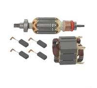 Volakebeing Set di spazzole di carbone per statore rotore per Makita HR4001C HR4010C HR4011C 513633-7 625758-6 CB350 Parti di ricambio per utensili elettrici Kit di 6 componenti in metallo