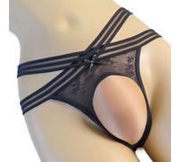 Volakebeing Slip Uomo Imbottito con Coppe in Spugna Push Up | Coppe in spugna push-up, volume immediato, design intimo seducente, tessuto morbido a contatto