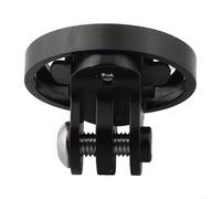 Volakebeing Supporto per fotocamera da bici per fotocamera sportiva, adattatore per computer da bicicletta, compatibile con Garmin Edge Interface Cycling GPS Holder con strumenti di installazione nero