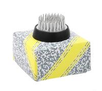 Volakebeing Supporto rotondo a forma di rana con aghi in acciaio dorato e base in gomma, per composizioni floreali Ikebana Kenzan, diverse dimensioni, per esporre vasi e cura delle piante Acce(D34)