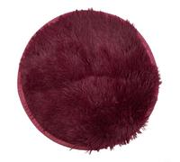 Volakebeing Tappeto a pelo lungo super morbido, 4 cm, retro antiscivolo, per soggiorno, camera da letto, cameretta dei bambini e animali domestici, lavabile in lavatrice (rosso vino, 40 cm)