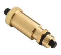 Volakebeing Valvola di sfiato rapido automatico 3/8" con chiusura in ottone G3/8 x G1/2, pressione massima 10 bar, per impianti di riscaldamento e radiatori