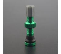 Volakebeing Valvola tubeless in acciaio inox per pneumatici con cerchione - compatibile con per, 40 mm, confezione di, nero/rosso/blu/verde (verde)