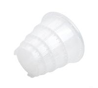 Volakebeing Vaso per orchidee in resina trasparente con fori di ventilazione e drenaggio, design con scanalatura guida per le radici per la crescita, contenitore per piante durevole per interni ed