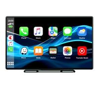 Volam Autoradio Portatile con Wireless A-pple Carplay & Android Auto, 9 Pollici Radio Auto Portatile con IPS Touchscreen, Auto Stereo Radio con Bluetooth 5.0/GPS/Controllo Vocale/Mirror Link/FM/AUX
