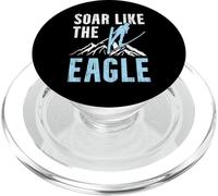 Volando come un'aquila per saltare con gli sci PopSockets PopGrip per MagSafe
