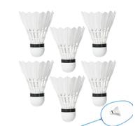 Volani da Badminton | 6 Pezzi di Piumette da Allenamento | Pratica del Badminton | per Interno, per Esterno, per Giardino, per Cortile, per Competizioni, per Campo da Gioco, per Scuola, per Fitness