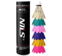 Volani da badminton premium confezione 6 pezzi